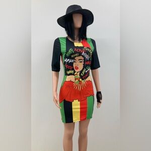 Colorful Graphic Dress